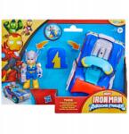 Marvel Set figurina cu vehicul, Marvel, Iron Man And His Awesome Friends, Thor Thunder Roadracer, G2692 Figurina