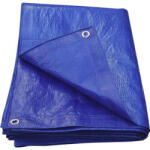 Panitalia Takaróponyva 6x8 m, 55 g/m2, kék, vízálló, ringlizett, PE (PL-KEK-55-6x8)