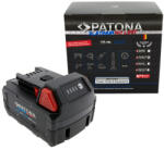 PATONA Platinum 18V akkumulátor Milwaukee M18-hoz USB-C PD45W bemenettel és kimenettel (PT-6156)