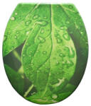 Panitalia WC ülőke Zöld LEVELES, duroplast, Soft Close (P-K) (P-K)