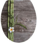 Panitalia WC ülőke RELAX szürke fa és bambusz, duroplast, Soft Close, Easy-Quick (P-Z) (P-Z)