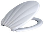 Panitalia WC ülőke KAGYLÓS forma, fehér, duroplast, Soft Close (P-07D) (P-07D)