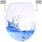 Panitalia WC ülőke Kék CSOBBANÁS, duroplast, Soft Close (P-E) (P-E)