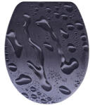 Panitalia WC ülőke SZÜRKE vízcseppes, duroplast, Soft Close (P-V) (P-V)