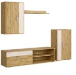 Halmar Spano nappali bútorfal, artisan tölgy / krém