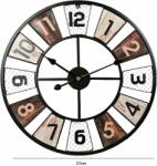  Rusztikus fém falióra 60 cm csendes nappaliba