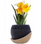  Modern kaspó pozsgásállvánnyal Áttört kaspó kicsi (WAZ00021B-SET)