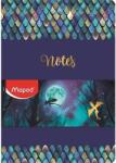 Maped Jegyzetfüzet A/5 MAPED Dragon sárkány jegyzetfüzet, 80 vonalas lap, metálfényű sárkány mintás borítóval