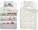  Pamut ágynemű huzat 100*135 cm - Járművek szürke