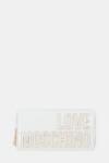 Moschino női műbőr pénztárca - fehér Univerzális méret