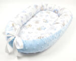 Scamp Minky-vászon babafészek - Light Blue Bear