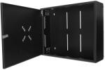 S-Link DVR szekrény - SL-DVR02 fali kivitel (550x450x150mm, ablakos, Flatpack, Fekete) (42895) - pixel