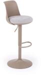 Halmar Scaun de bar Parga, maro / gri (V-CH-H/127-CAPPUCCINO/POPIELATY)