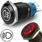  LED-es első ködlámpa kapcsoló univerzális bistabil 16mm