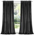 Flying Velúr Függöny Fekete Vastag Elegáns Szalag 140x250 Prémium Velúr (543C-25B)