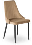  Étkezőszék bézs bársony kárpittal - BARI (ME-BARI-BZ-V-K)