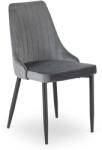  Étkezőszék szürke bársony kárpittal - BARI (ME-BARI-P-V-K)