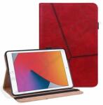 Silverline Tok álló, bőr hatású (aktív FLIP, oldalra nyíló, kártyazseb, koptatott bőrhatás, ceruza tartó) PIROS