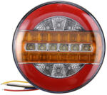 AUTOLIFE Hátsó Kerek LED lámpa - 3 funkciós - 24V - 140mm W15655-2 (31034)