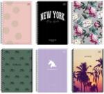 Interdruk Spirálos Jegyzetfüzet A4/80L Rácsos (5 Db), Interdruk (5902277182227)