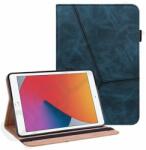 Silverline Tok álló, bőr hatású (aktív FLIP, oldalra nyíló, kártyazseb, koptatott bőrhatás, ceruza tartó) SÖTÉTKÉK