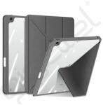 Dux Ducis MAGI ORIGAMI tok álló, bőr hatású (aktív FLIP, oldalra nyíló, TRIFOLD, asztali tartó, ceruza tartó) SZÜRKE