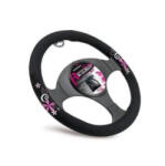 Bottari Kormányvédő virágos Fekete Pink 29204 (AS29204)