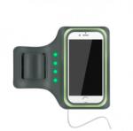 Astrum Astrum AB470 zöld vízálló sport telefontartó felkarra, önműködő LED világítással, 4, 7"-ig