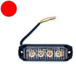Autolife 18097 4LED-es stroboszkóp PIROS- E jel - 12-24V (18097)