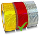 AUTOLIFE 36091 Fényvisszaverő szalag - E jeles - piros - 45m*5cm (M-CD-3R)