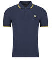 Fred Perry Rövid ujjú galléros pólók TWIN TIPPED FRED PERRY SHIRT Tengerész EU M - spartoo - 28 072 Ft
