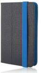 Silverline Univerzális 7-8" kinyitható műbőr tablet tok fekete - kék