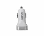 Astrum Astrum CC340 (új verzió) fehér - ezüst autós töltő 4.8A 2USB 24W