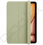 Apple Smart Folio tok álló, bőr hatású (aktív FLIP, oldalra nyíló, TRIFOLD, asztali tartó) ZSÁLYAZÖLD