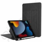 ESR SENTRY tok álló, bőr hatású (FLIP, oldalra nyíló, asztali tartó, ceruza tartó) FEKETE