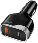 Astrum Astrum PRO GO PD85 autós szivar gyorstöltő 1X USB (18W), 1X Type-C (65W) csatlakozóval fekete