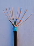 Teletronic Cablu FTP cu sufa CAT5E 24AWG negru de exterior cu sufa (cftpcat5e24awgextsufa)