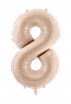 Party Deco Fólia Lufi 8-AS Szám Bézs
