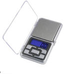 DEPOX Cantar digital de buzunar DEPOX®, afisaj LCD, protectie plastic, 12 cm, 200g maxim, argintiu (0233)
