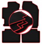 Wielganizator Autószönyegek piros szegéllyel a következő típusokhoz: Mazda 6 I Gg Gy kombi, sedan, li