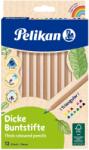 Pelikan Színes ceruza / 12 szín Trio vastag natúr (00700047)