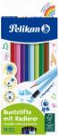 Pelikan Színes ceruza / 12 szín, radírozható (00700689)