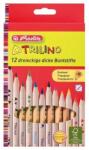 Herlitz Színes ceruza / 12 szín vastag natúrfa Trilino (10412062)