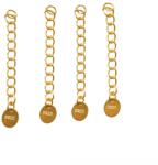  Charm terminatie oval argint 925 aurit 4 cm - 1 Buc