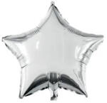 Procos Silver Star, Ezüst csillag fólia lufi 46 cm (PNN92451)