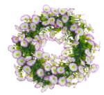  Coronita verdeata artificiala+flori pentru decoratiuni florale (8563)
