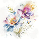  Virág Watercolour Pastel szalvéta 20 db-os 33x33 cm (PKK765932) - oliviashop