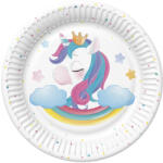  Unikornis Magical Star papírtányér 8 db-os 18 cm (PKK050853) - oliviashop