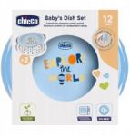 Chicco 2 Db-os Tányér Készlet 12 Hónapos Kortól Kék, Chicco (8058664086580)