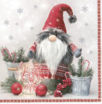 Karácsonyi Scandinavian Gnome szalvéta 20 db-os 33x33 cm (PKK047419) - oliviashop